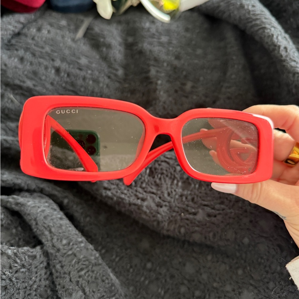Gucci Bold Red Sunglasses